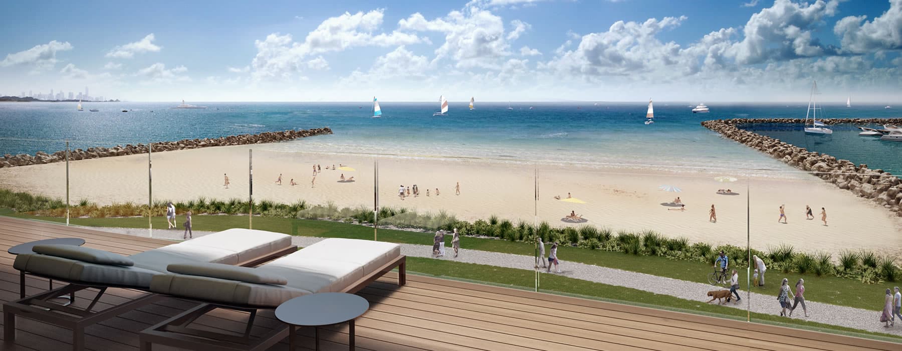 View of the beach around Wyndham Harbour