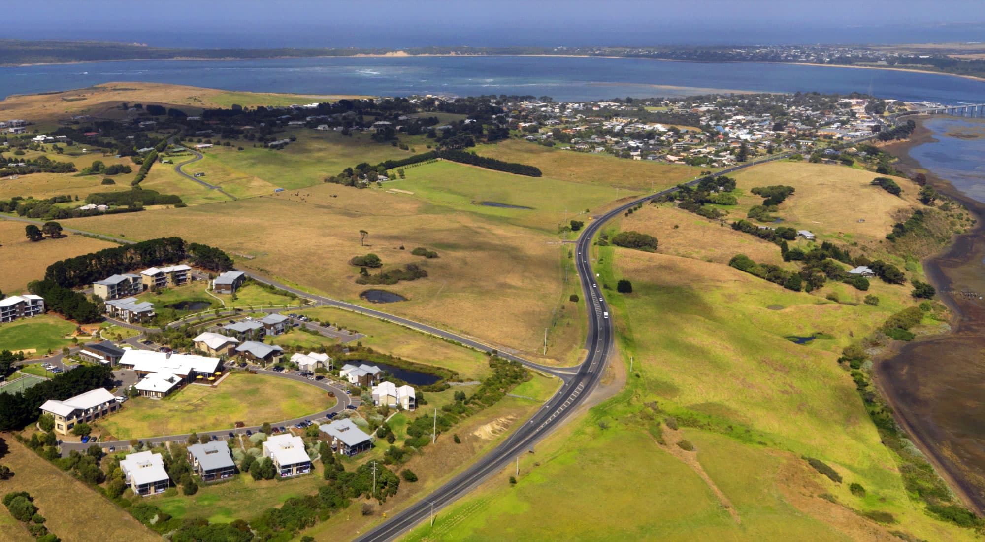 Aerial view of San Remo area