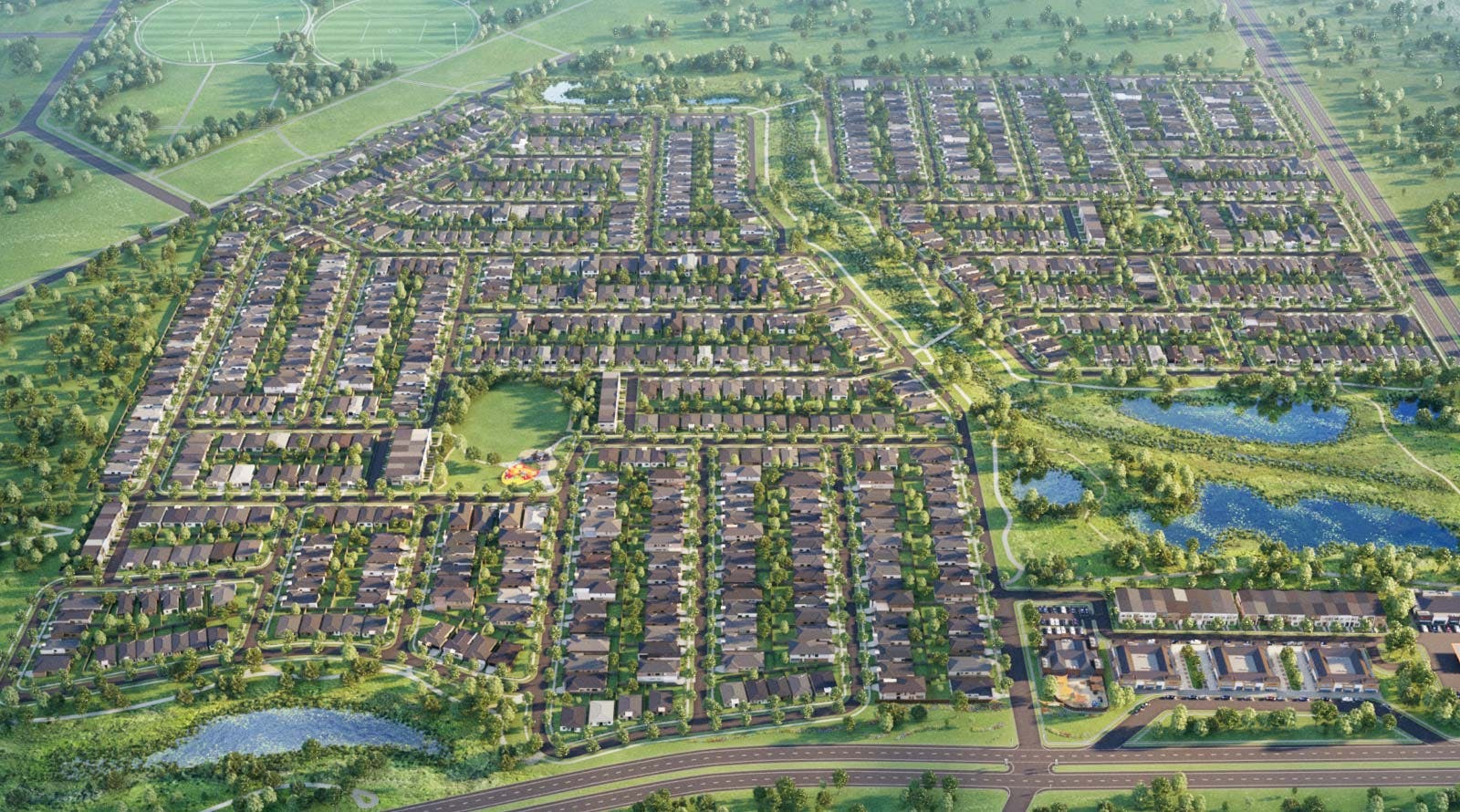 Concept render of aerial view of Marigold