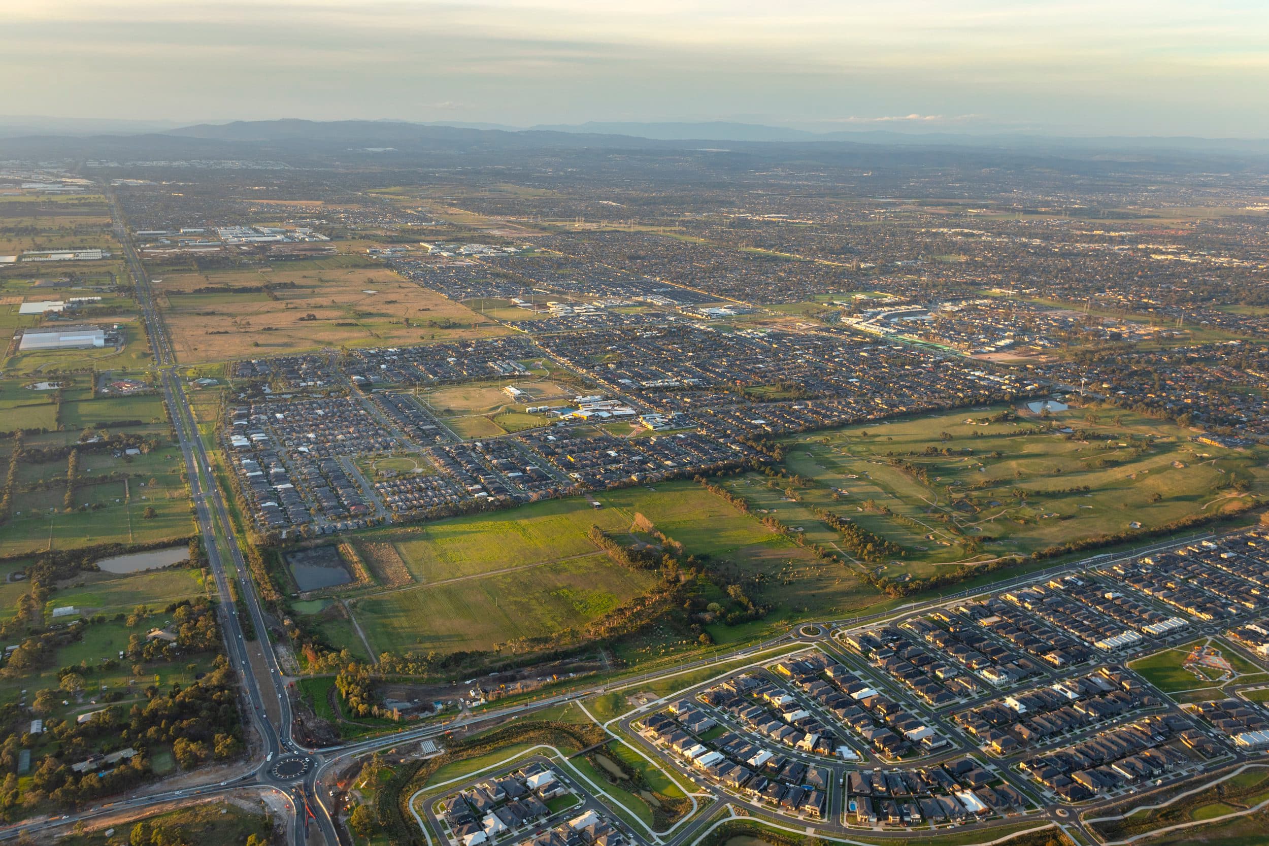 Aerial render of Cranbourne